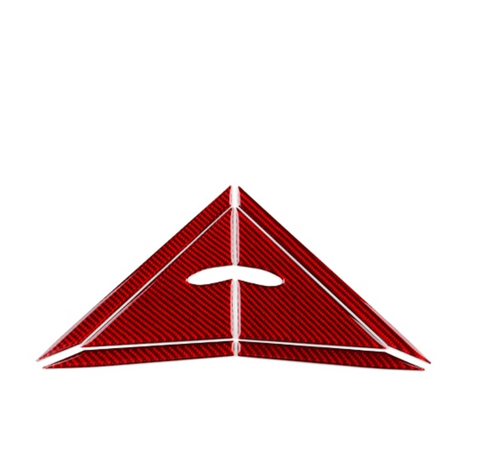 Car Trim Interior for Toyota for Camry 2018 2-2024 LHD RHD Car A-Pilar Triangle Panel Interior Trim Soft Carbon Fiber Interior Mouldings(Red Carbon)