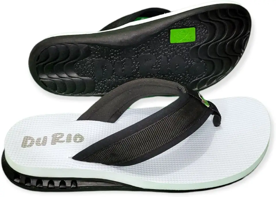 Chinelo DuRio Ultra Premium Neo Black Indicado Para Esporão e Fascite Plantar