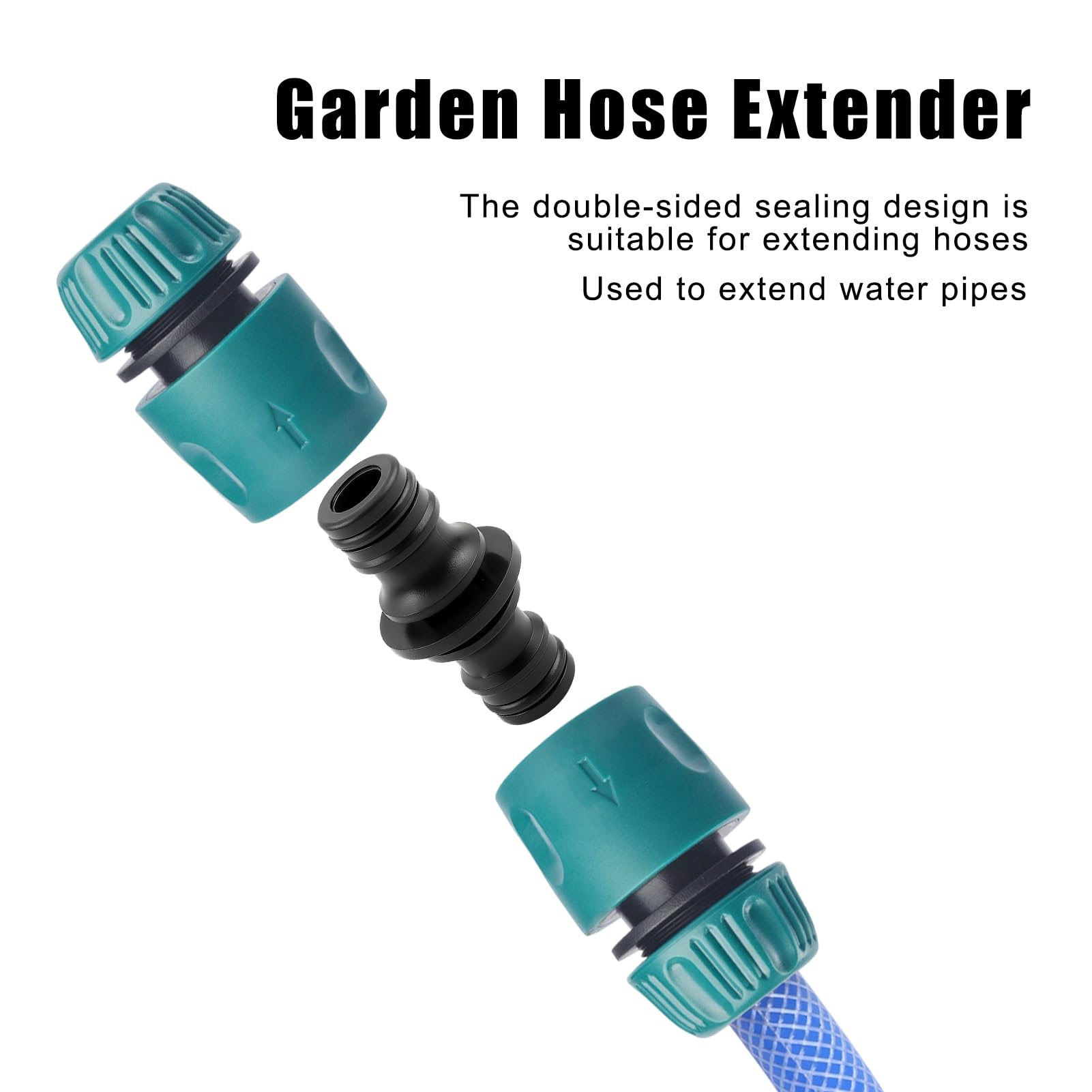 Pièces Et Raccords De Tuyau D'arrosage SEARUB Ensemble De Raccords De Tuyau D'arrosage En Plastique - Connecteur Rapide D'arru00eat D'eau - Adaptateur 2 En 1 Pour Tuyau D'arrosage Gardena Arrosage