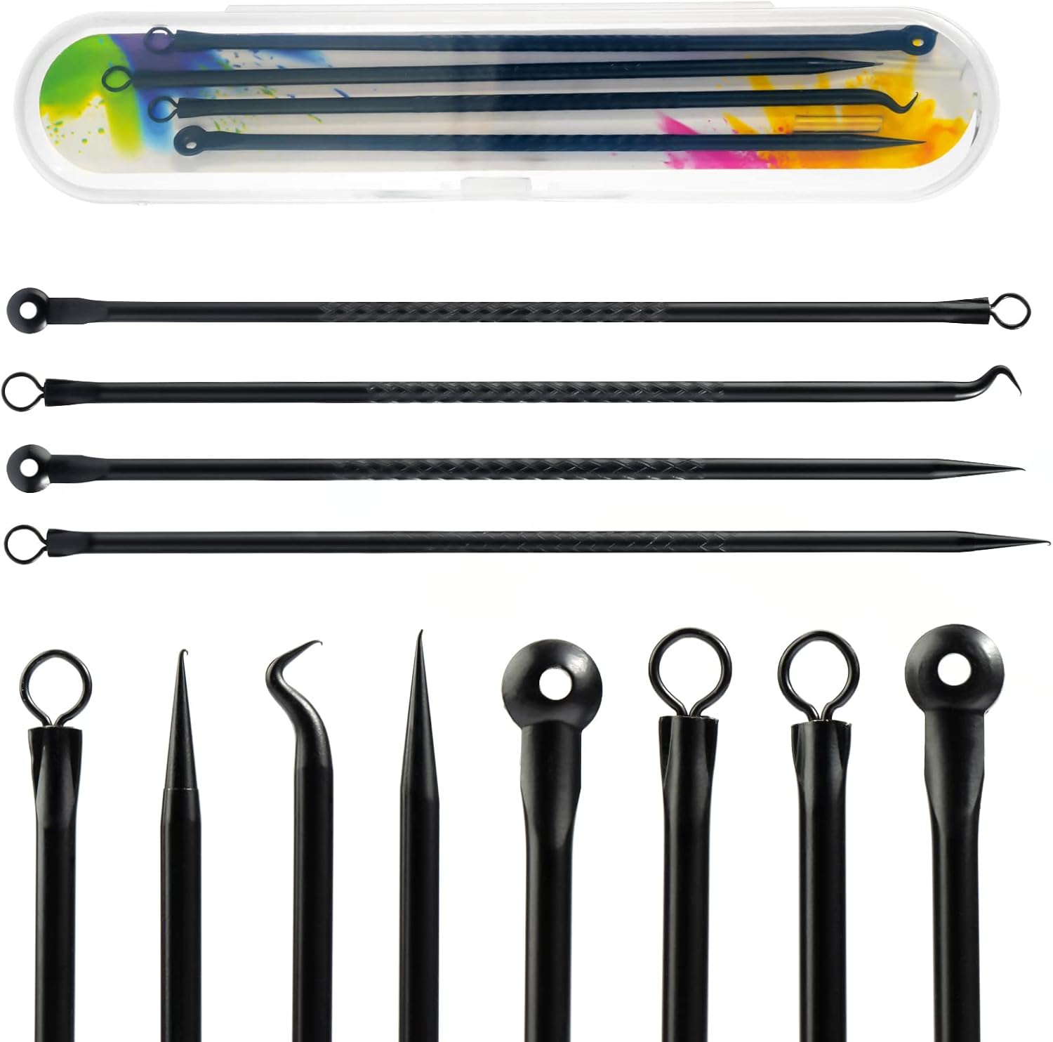 Greoer 4 Pieces Blackhead Remover Tool Kit, Comedone Extractor Acne