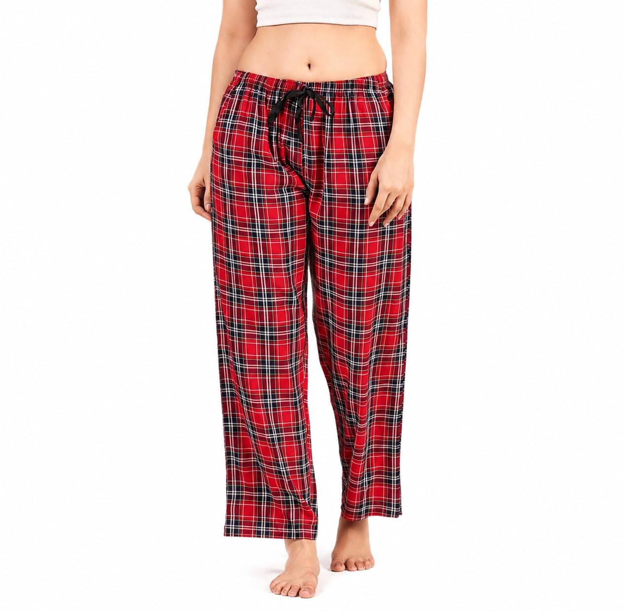 kshs Women's Cotton Pyjama Pant Mid Rise Relaxed Fit-picture-14