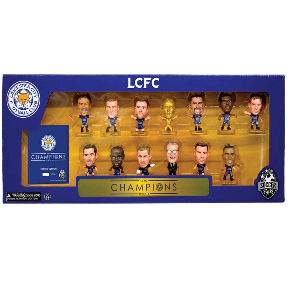 SoccerStarz - Leicester 13 figure Team Pack (League Winners 2015-16 10 Year Anniversary Re-Release) /Figures