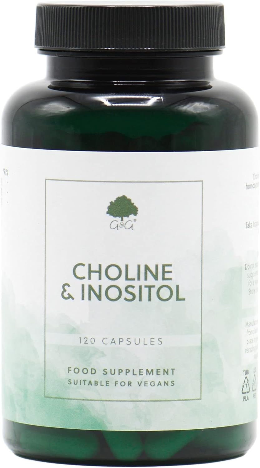 Choline & Inositol Capsules 250mg Choline (Bitartrate) & 250mg