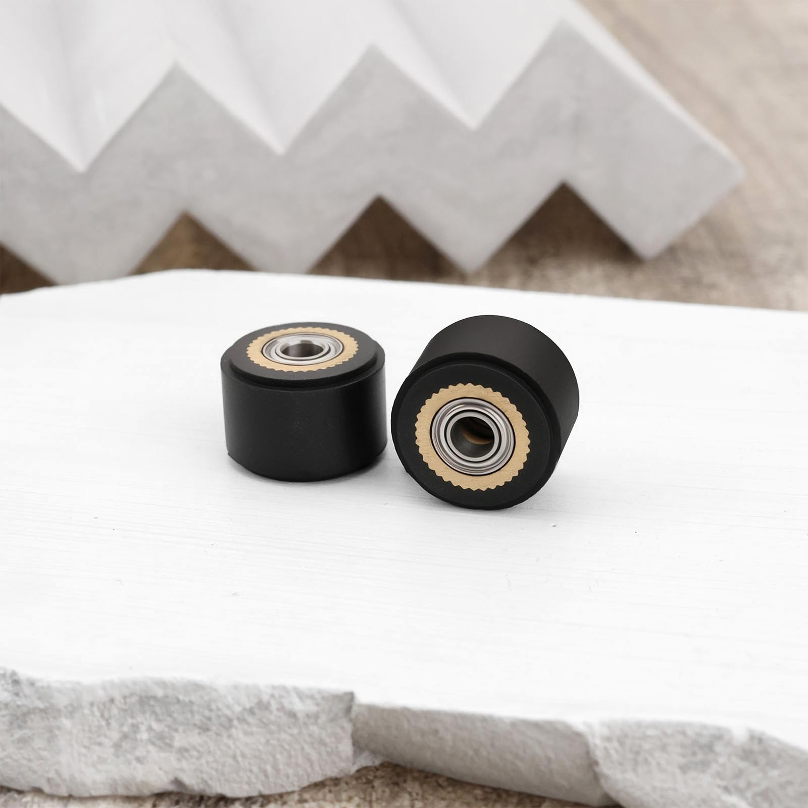 Lot de 4pcs Roue à Galet de Pincement Roulement à Billes en Laiton pour Roue de Pressage de Papier pour Machine de Découpe Compatible avec Roland Compatible avec GCC 4x11x16mm