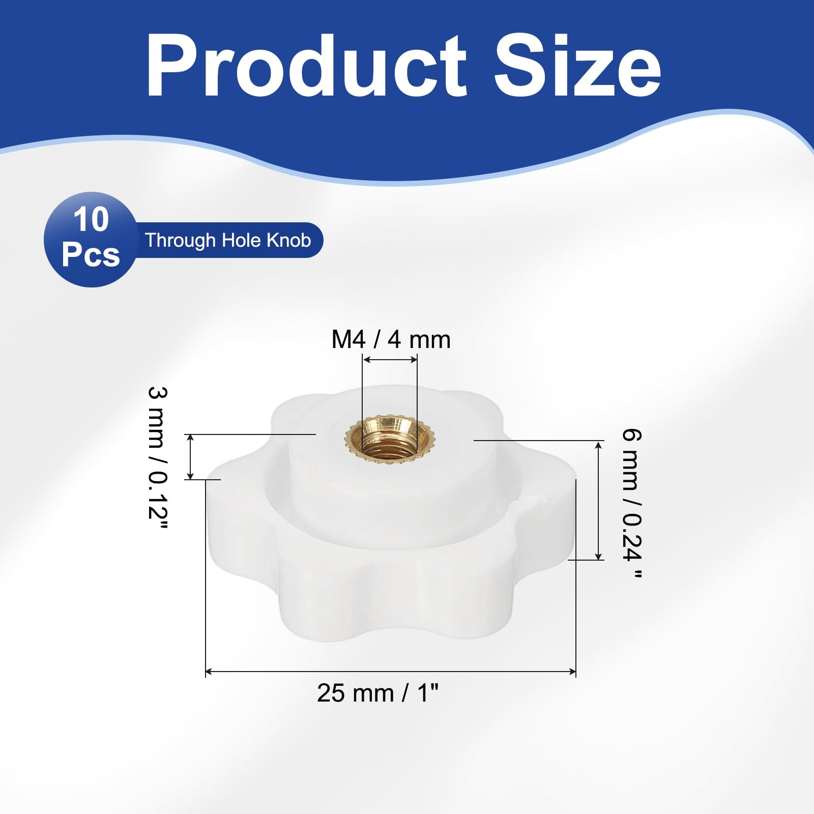 PATIKIL M4 x 25mm Thread Clamping Nuts - Image 2