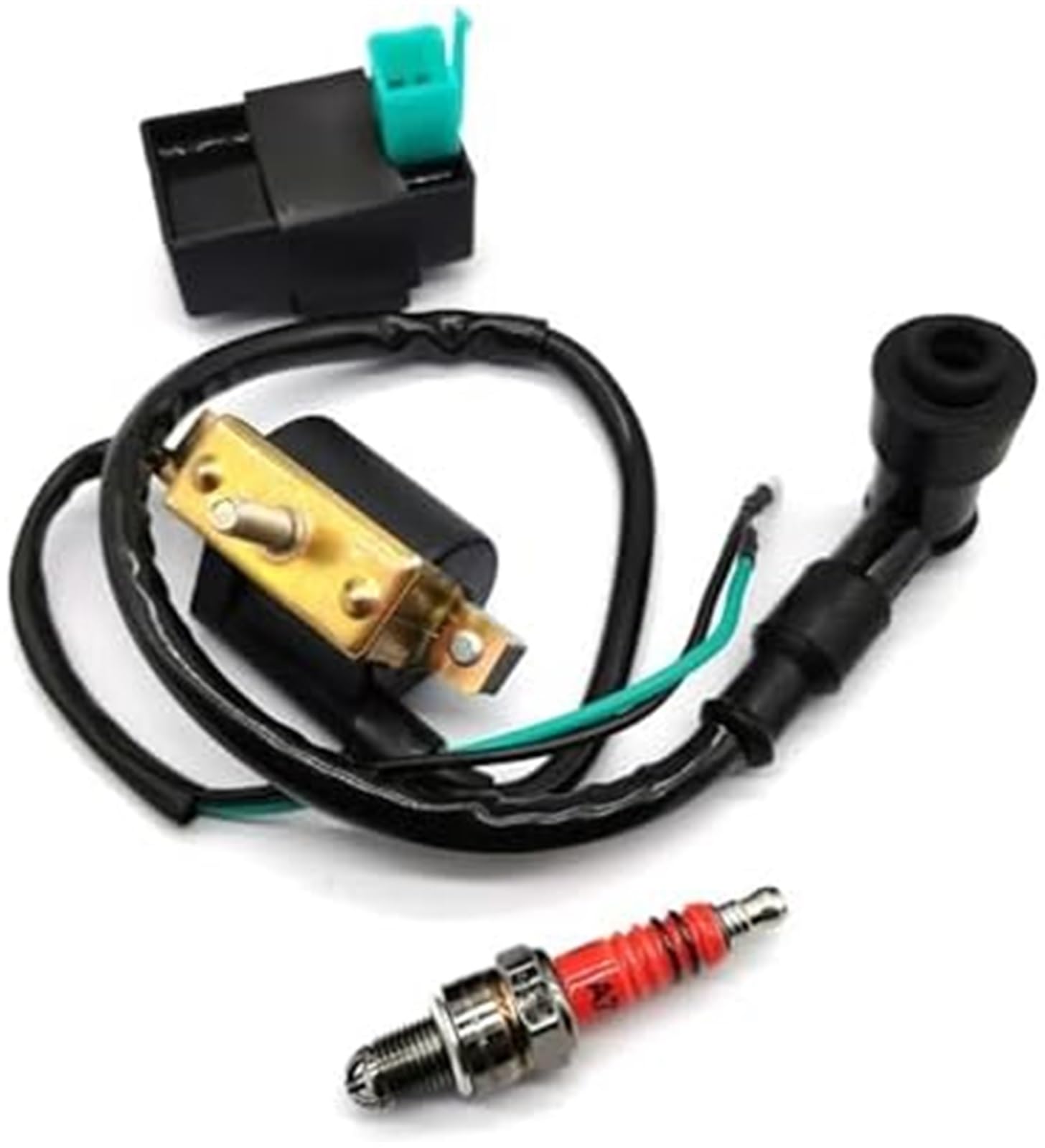 Zestaw cewek zapłonowych Moto Skrzynka cewki zapłonowej motocykla 5-Pin Ac Cdi, dla Spark A7TC Xl185 Xl Xr 70 75 80 100 125 175