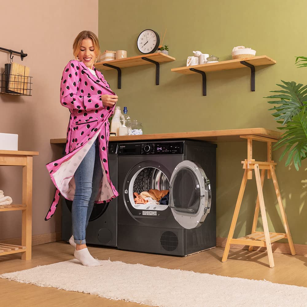 Sèche-linge Pompe à Chaleur Cecotec Bolero DressCode Dry 8400 - 8 Kg, Classe C (équivalent A+++), Moteur Inverter, 15 Programmes, Blanc