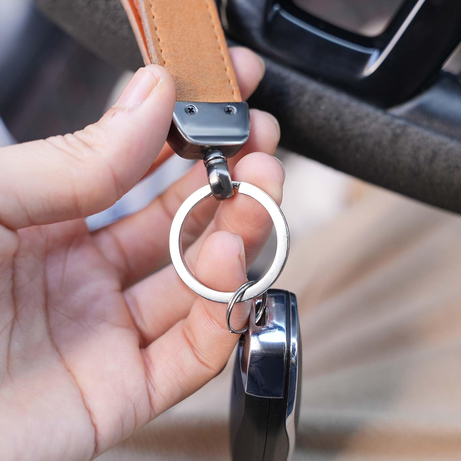 60 Portachiavi In Metallo Assortiti - Anelli Piatti Per Chiavi, 5 Misure (20mm, 25mm, 30mm, 35mm, 38mm) - Foto 6