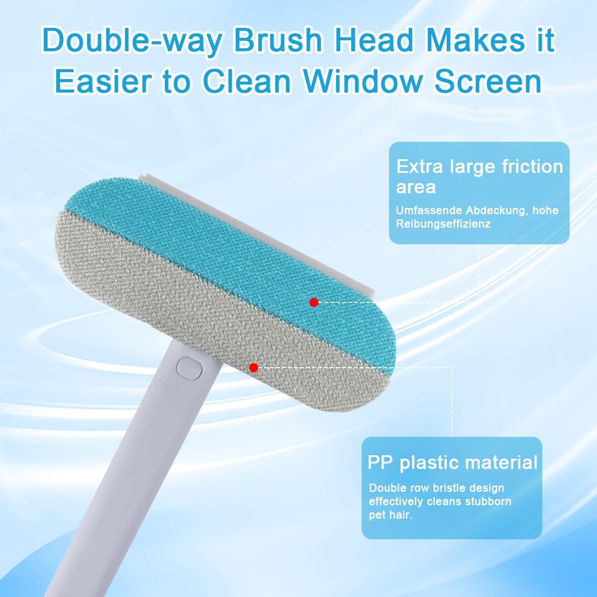2 PCS Multifunctional Hair Removal Brush,Reusable Pets Hair Remover - Image 3