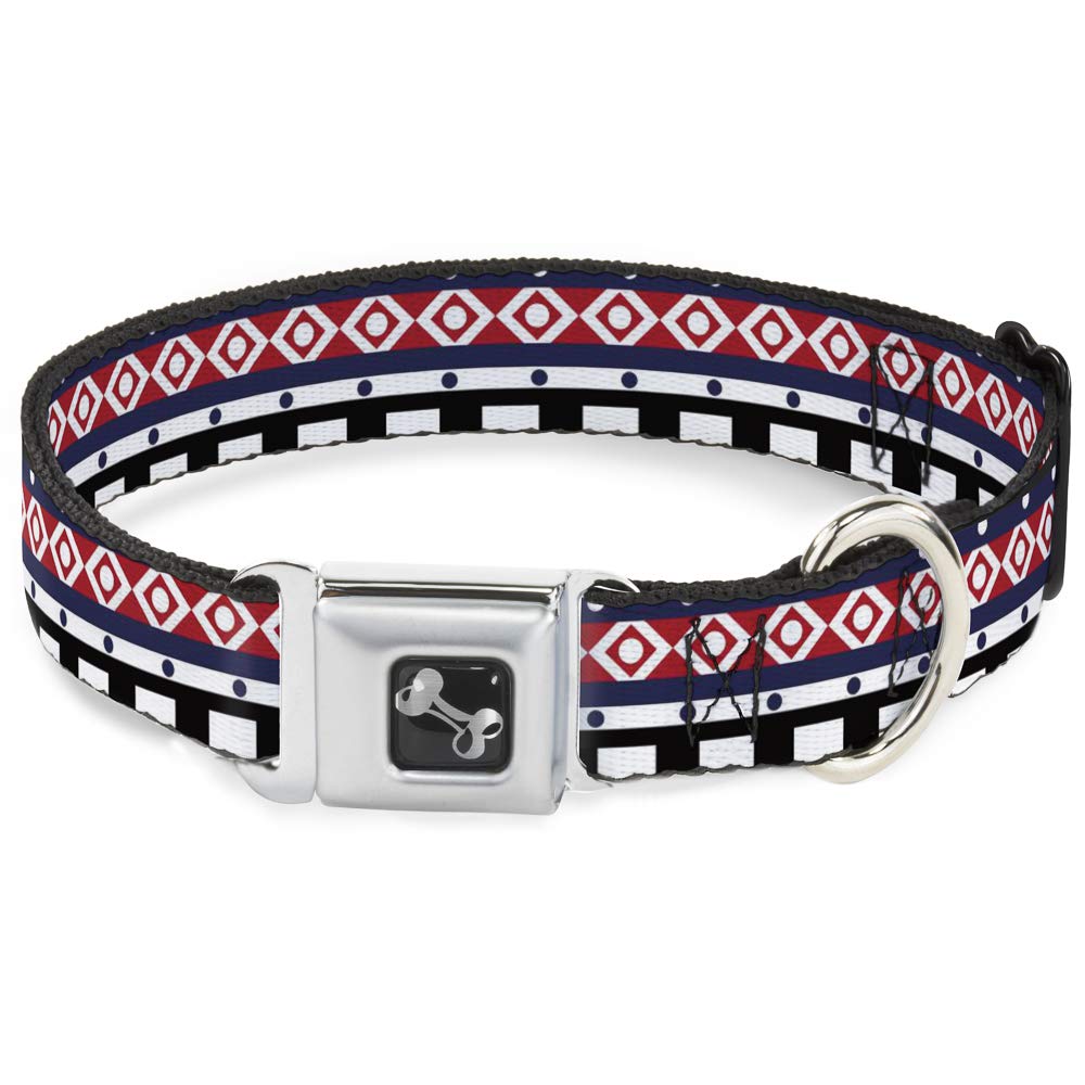 Collier de chien Aztec13 multicolore taille M Buckle Down pour animal de compagnie