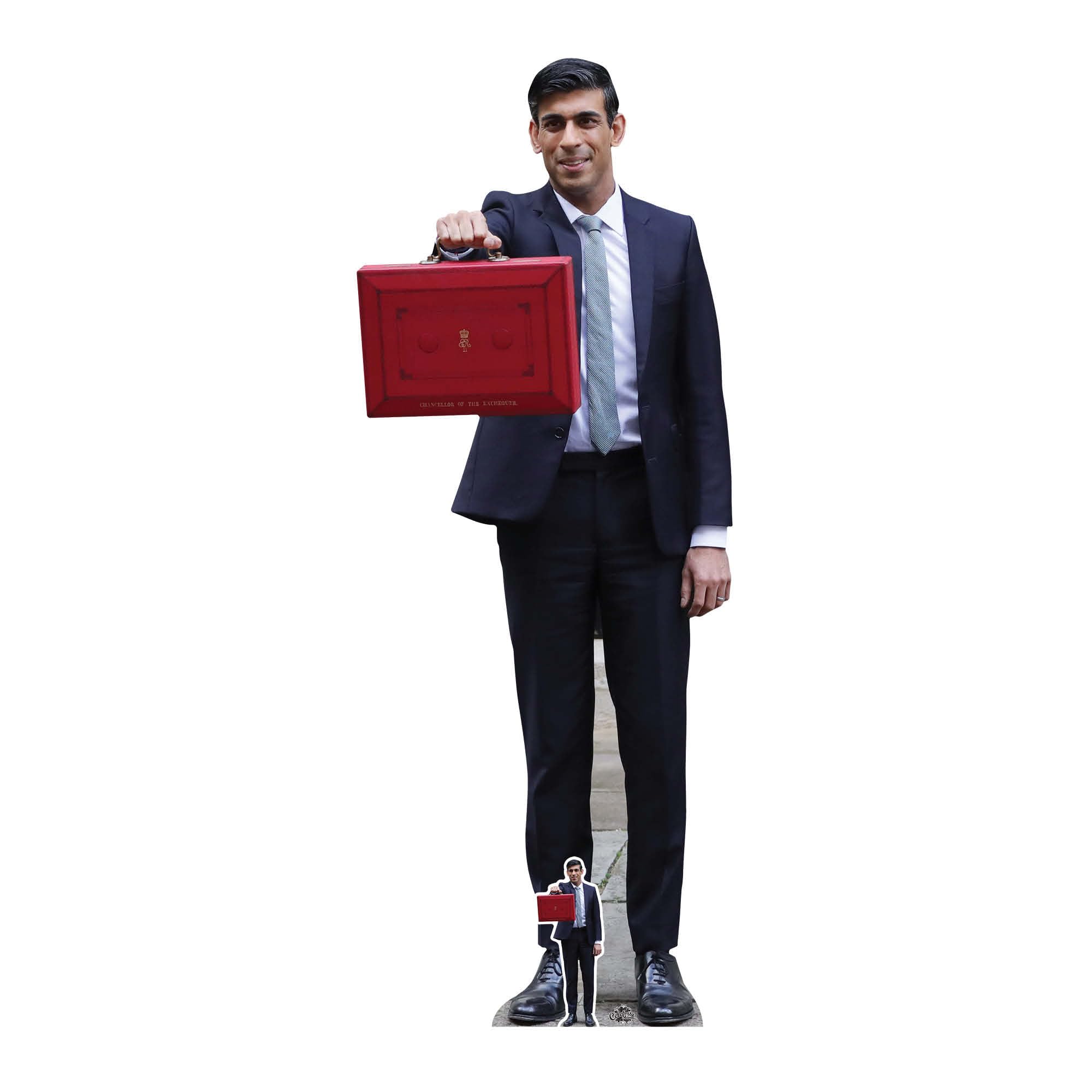Star Cutouts CS833 Rishi Sunak Lifesize Cardboard Cutout with Mini – Prime Minister Display, Political Party Decoration & Event Prop