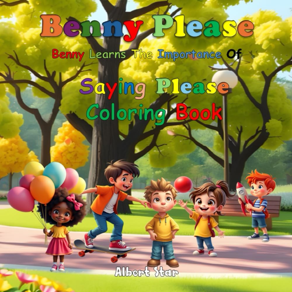 Benny Please Coloring Book: Benny Learns the importance of Saying Please Coloring Book