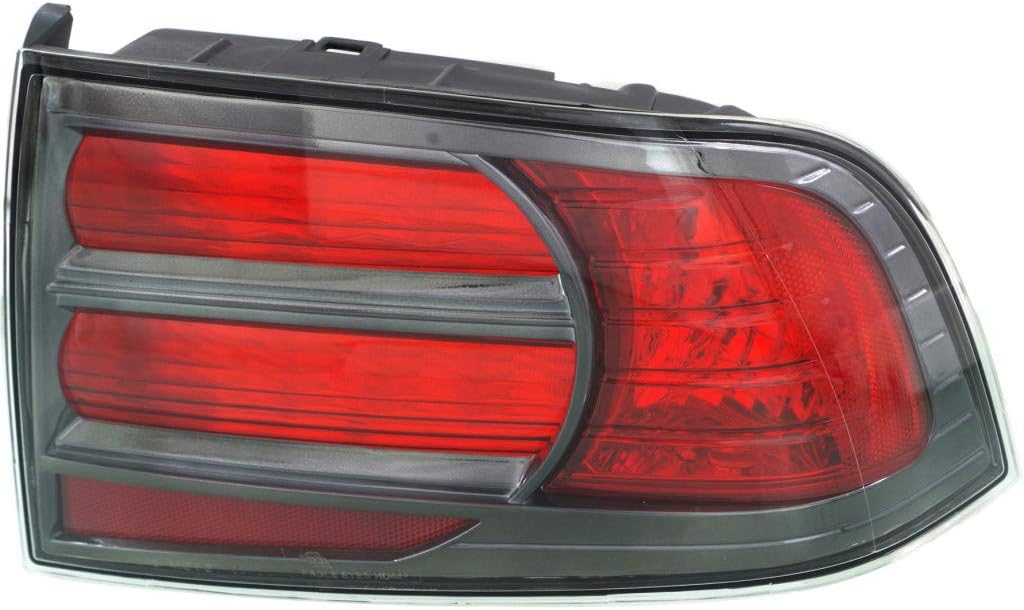 CarLights360 For 2007 2008 Acura TL Rear Tail Light Passenger Side Assembly Unit AC2819108 Type S Model | 33501-SEP-A21