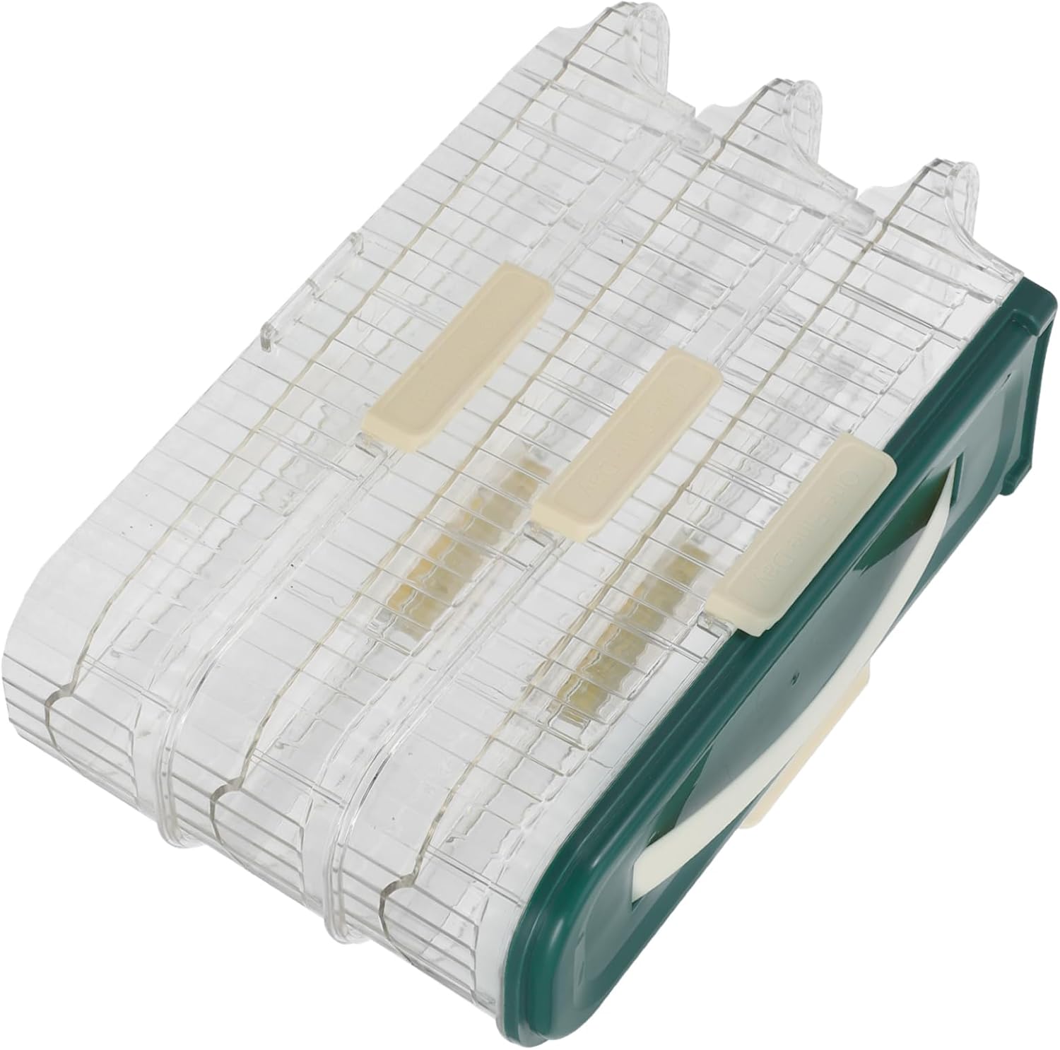 Space-saving Egg Organizer Rolling Egg Rack for Refrigerator Dispenser Freshness Seal for Fridge