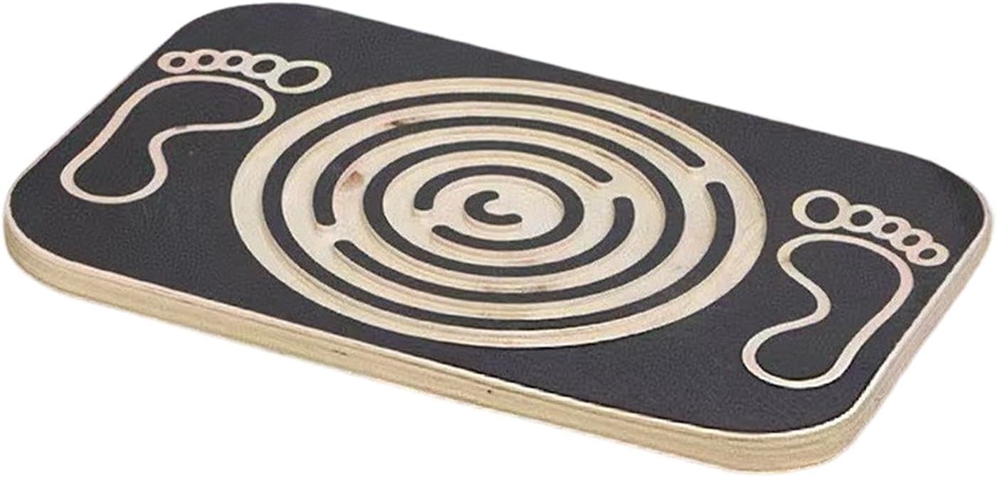 Labyrinth Balance Wood Balance Board Multifunctional for Kids Adults Rocker Wood Wobble Board for Snowboarding Home