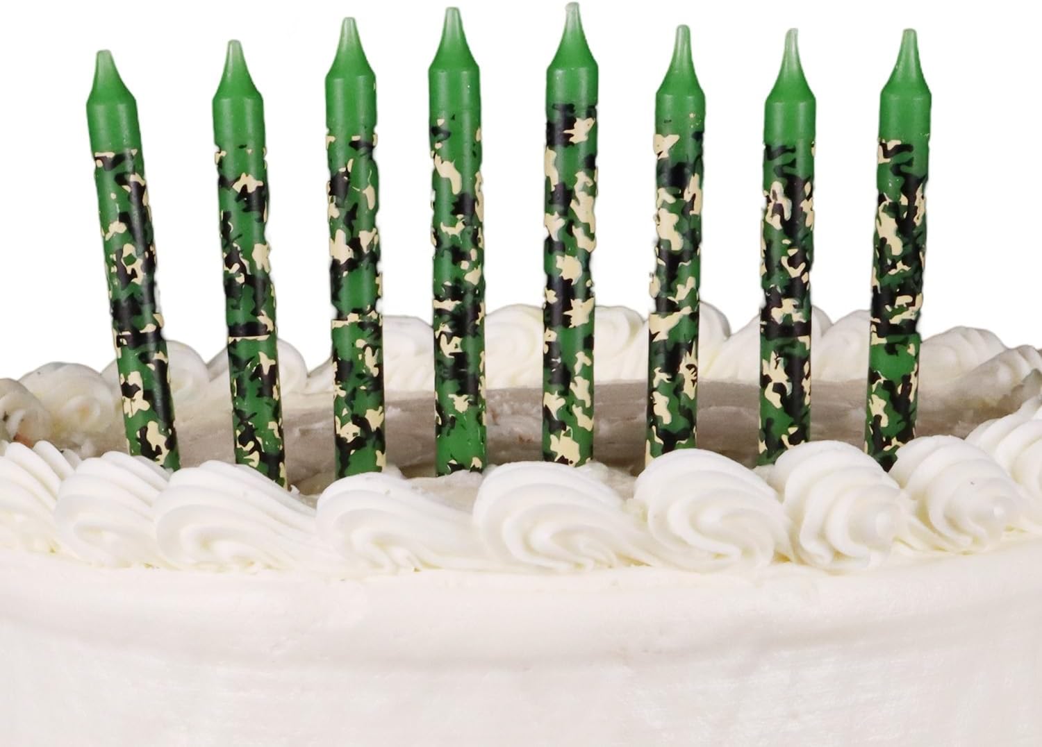Army Soldier Birthday Candles 5 Pack – Military Cake Toppers for Boys