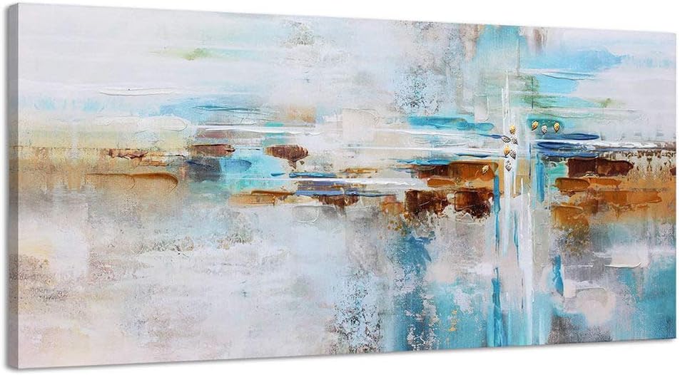 Abstract Painting Canvas Wall Art Picture Print Decoration for Living Room Large Gray Themed Modern Hand Painted Artwork Hang in Bedroom Office Home Decor