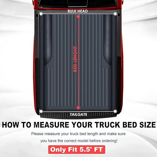 Miniatura 8 de MOSTPLUS Cubierta plegable suave para camioneta de 6.5 pies, compatible con Ford F150 F-150 2004 2005 2006 2007 2008 (Excl. 2004 Heritage) Fleetside