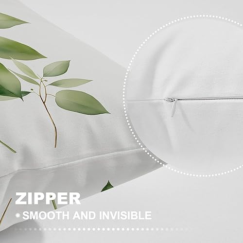 Miniatura 9 de Shrahala Juego de 2 fundas de almohada decorativas con manchas de acuarela azul marino, funda de almohada cuadrada mezclada de doble cara, sin