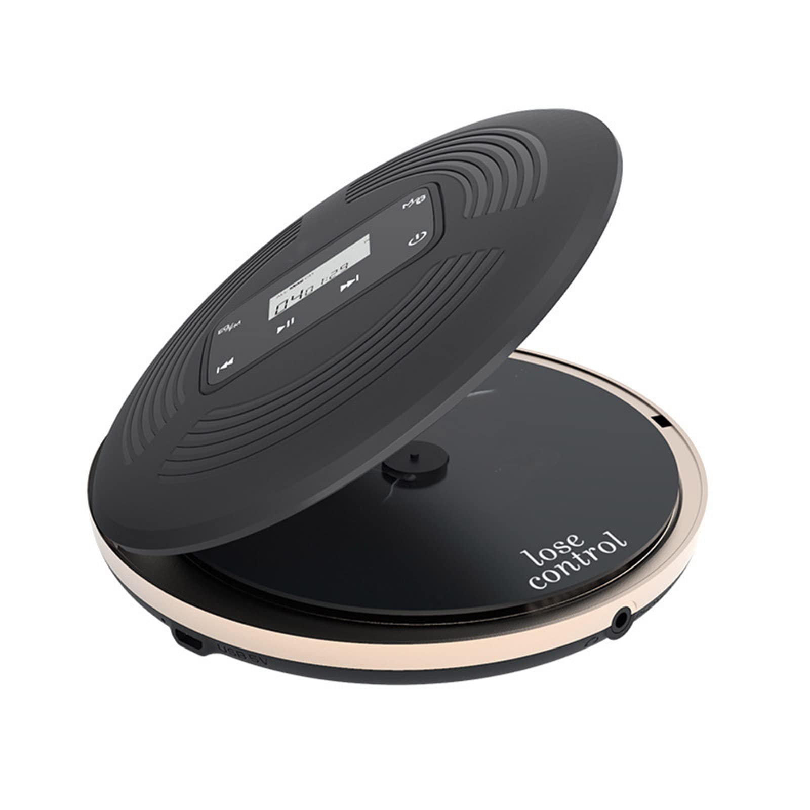 Lecteur CD Portable Walkman - Bluetooth - Antichoc - Batteries 1800 mAh - Casque - Câble de Charge USB - FM Function