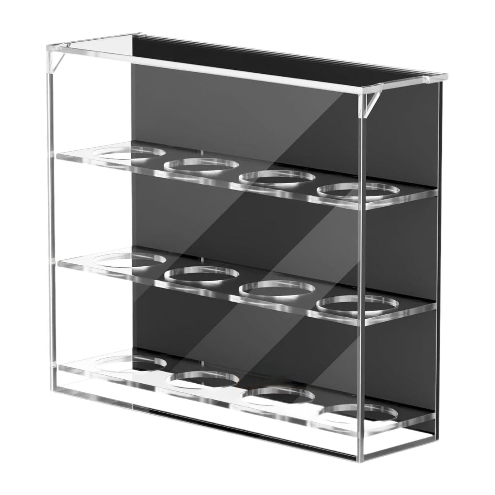 F Fityle Présentoir à Balles de Golf, Boîte de Rangement à 12 Emplacements, Étagère Décorative, Présentoir pour Objets de Collection, Support pour Balles de Ping-Pong, Double Usage Mur/Table