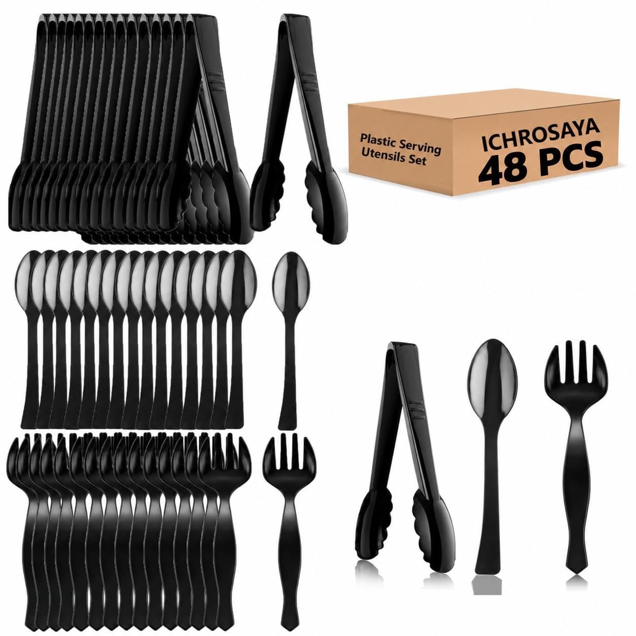 Bulk Serving Utensils - Spoons, Forks & Tongs -1 Bulk Serving Utensils - Spoons, Forks & Tongs -1
