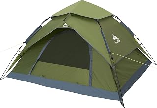 4 Person Instant Camping Tent,Easy Pop Up, 8.9’X7.7’X61'',Waterproof Family Tents with Rainfly for Camp and Outdoor