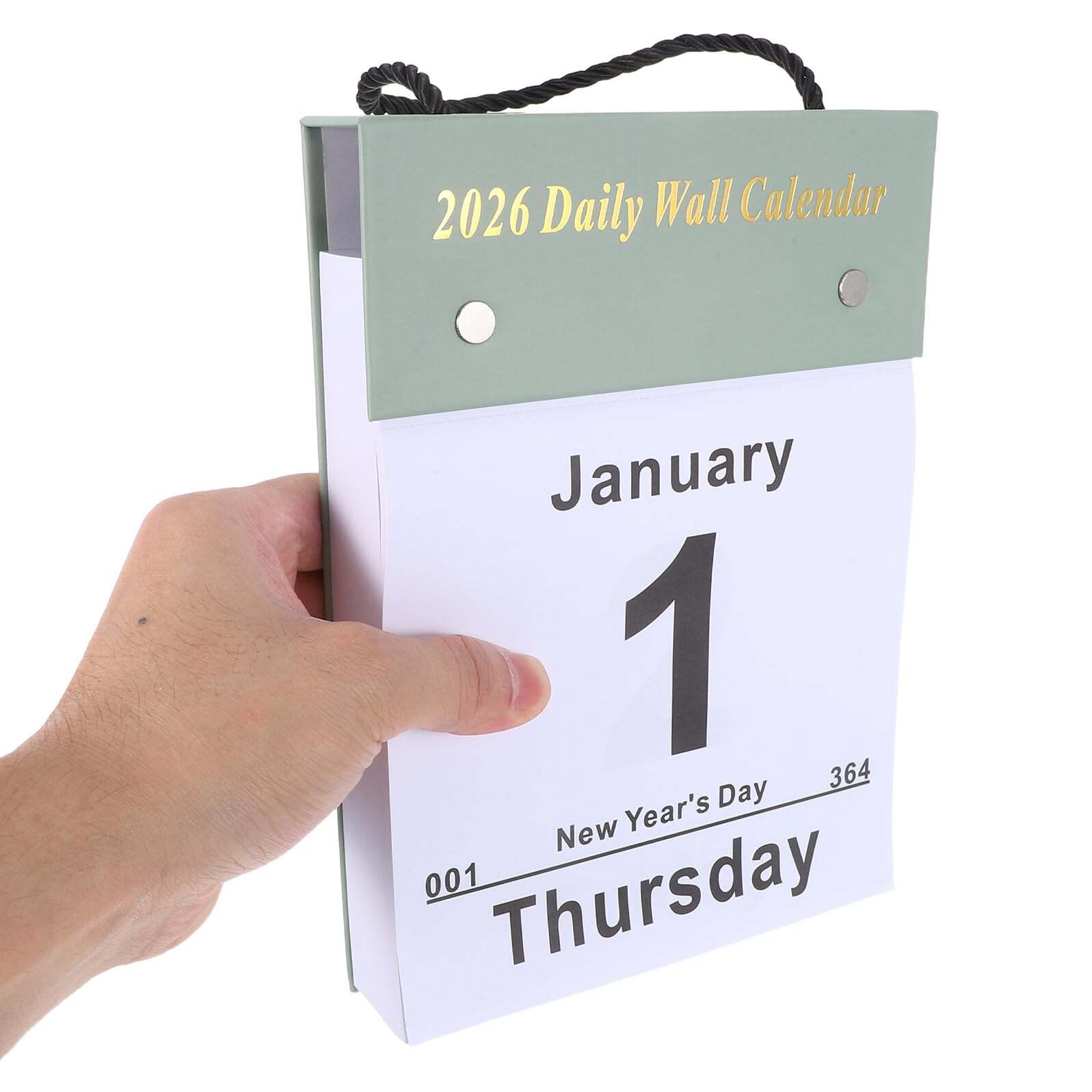 COHEALI Tageskalender 2026 zum Abreißen Großer Hängender Wandkalender mit Lesbarer Schrift für Senioren Büro Schule und Homeoffice