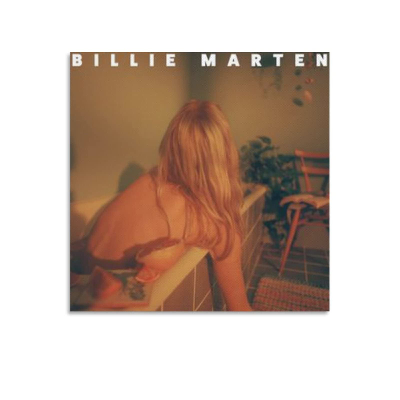 ORLLO Billie Marten Feeding Seahorses by Hand Canvas Poster Decorative Painting Wall Art Living Room Posters Bedroom Painting Unframe-style12x12inch(30x30cm)