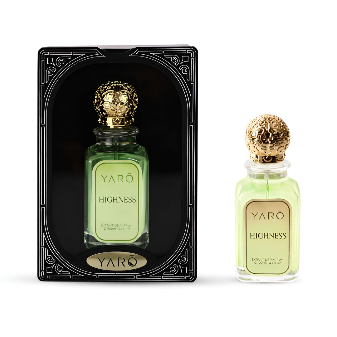 YARO Highness Extrait De Parfum for Men & Women, Long Lasting Luxury Fragrance, Citrus Floral & Woody Notes (100ML)