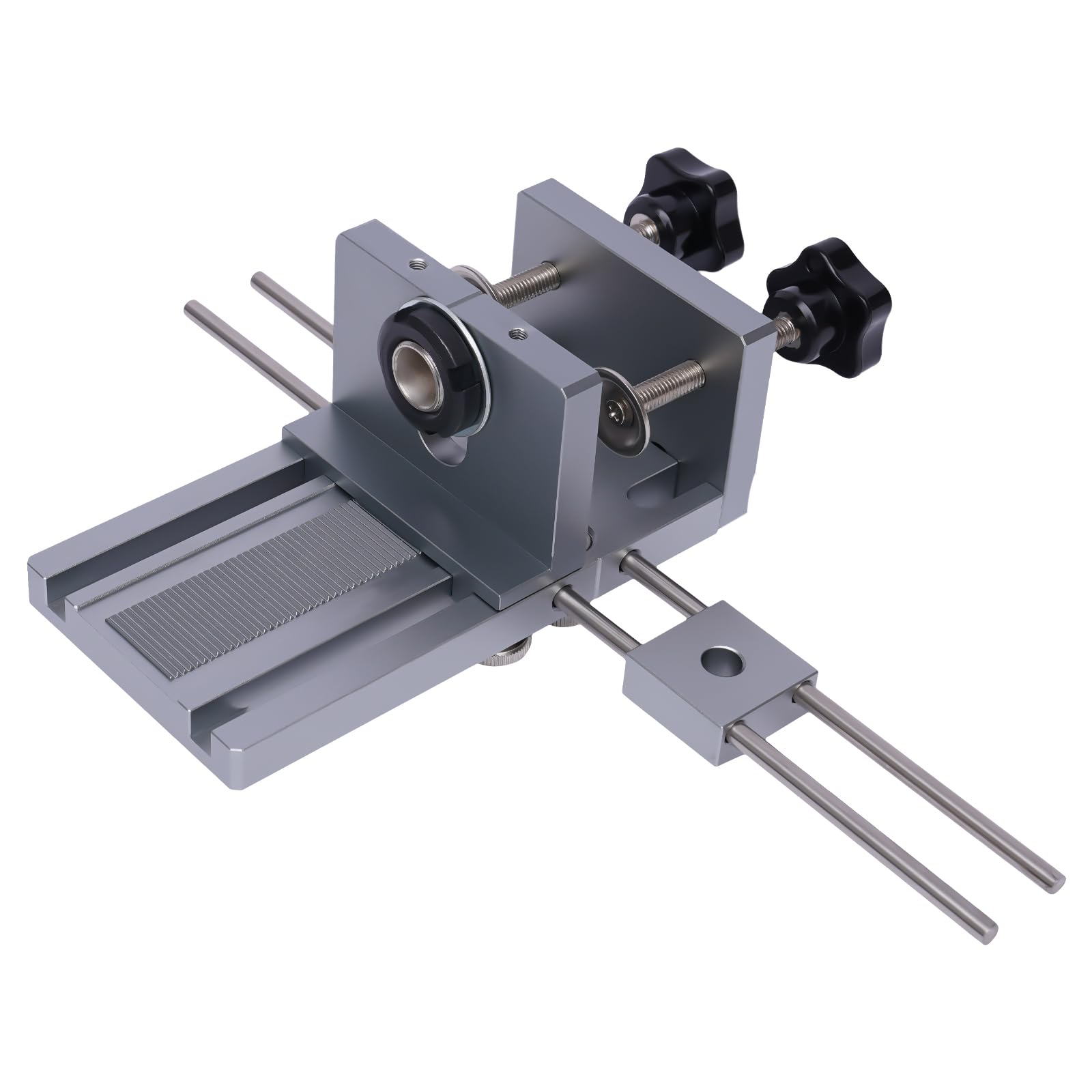 Localizador de agujeros 3 en 1, con 9 casquillos y 3 brocas (6/8/10 mm), guía de perforación de aluminio, guía de perforación de aluminio, guía de precisión para montaje de muebles
