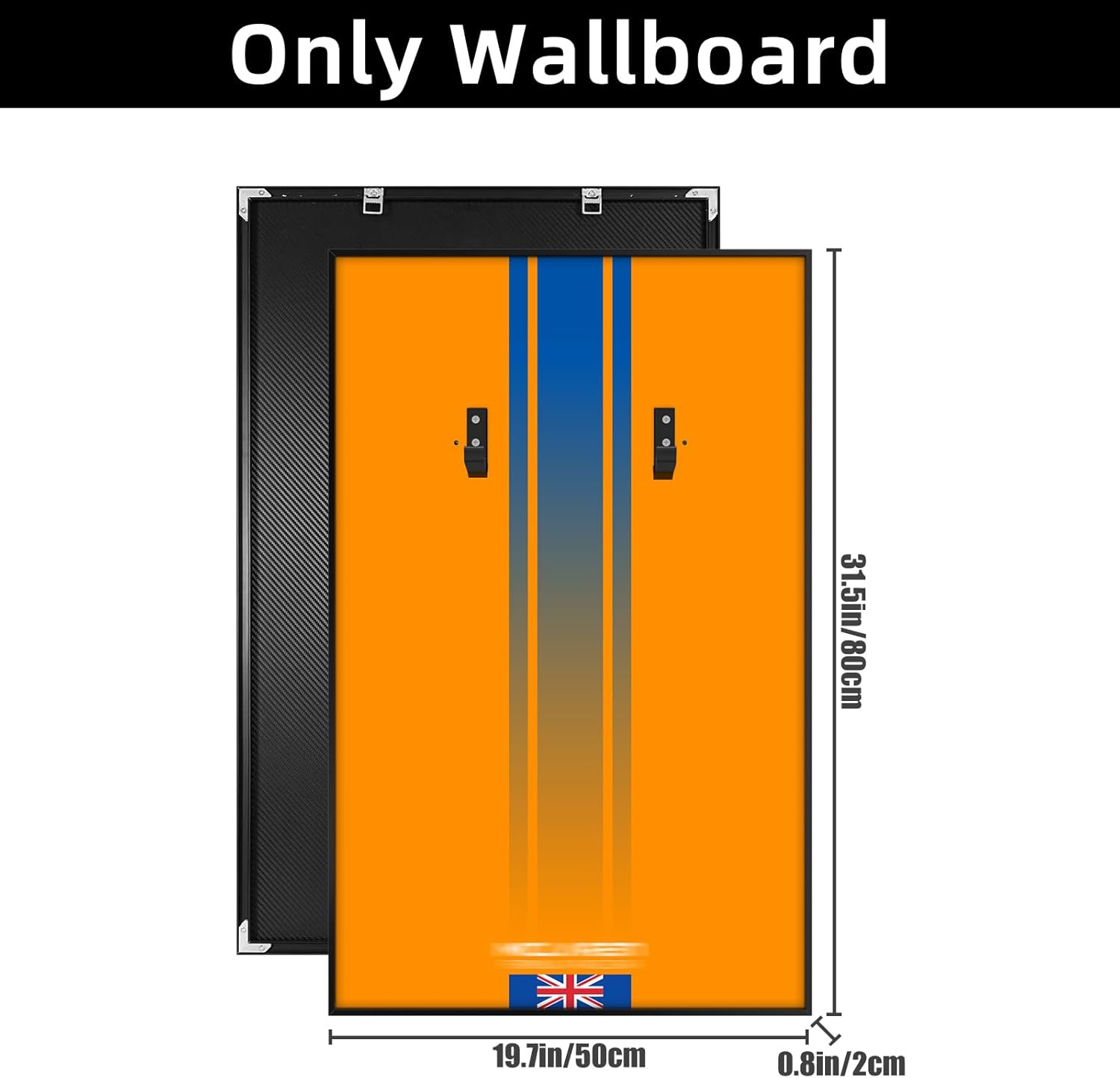 Premium Display Wallboard Compatible with Lego Technic McLaren Race Car 42141 - Collector's Edition Wall Mount Art - Ideal Gift for Adult Model Collectibles, Home & Office Decor(32"x20", Board Only)