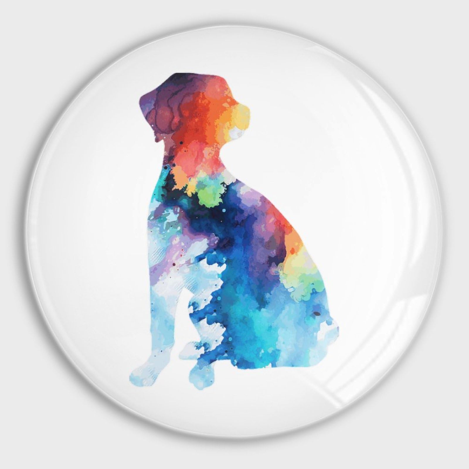 Aimants de qualité supérieure en verre - Aquarelle dalmatienne premium