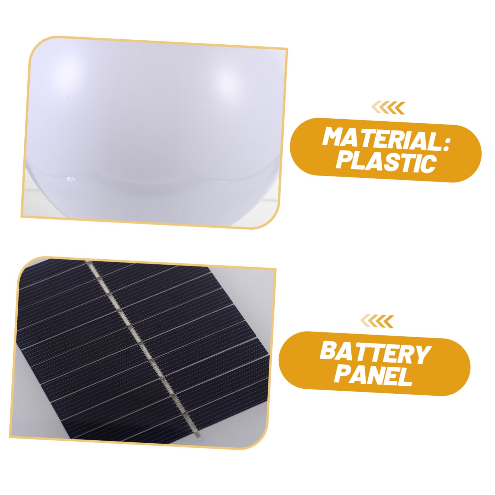 iplusmile Solarbetriebene mit Gesundem Licht Außenleuchte aus Kunststoff Kugelförmige Weiß Energiesparende Solarleuchte für Garten und Innenhofbeleuchtung