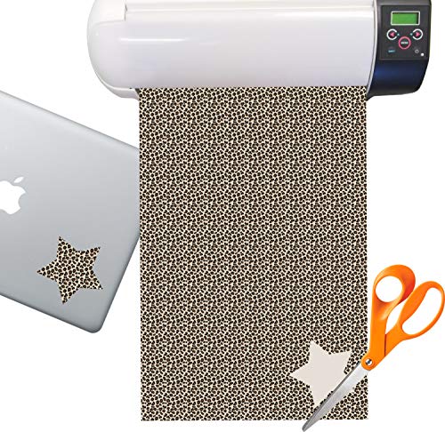 Leopard Print Sticker Vinyl Sheet (Permanent)