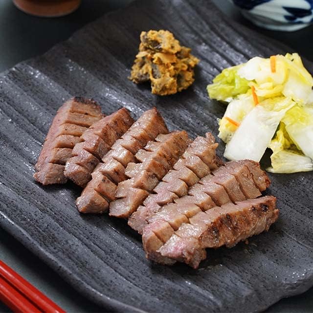 Amazon 牛たんステーキ 厚切り とろ牛たん トロ牛タン 藻塩 プレミアム 10mm 160g 仙台名産 化学調味料不使用 べこ 政宗 べこ政宗 味付肉 通販