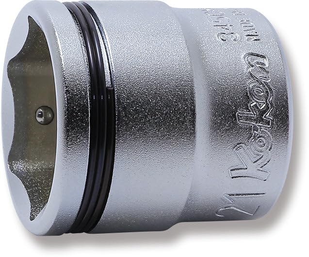 Ko-ken 3450M-21 3/8 Sq. Dr. Socket 21mm Nut Grip Length 29mm