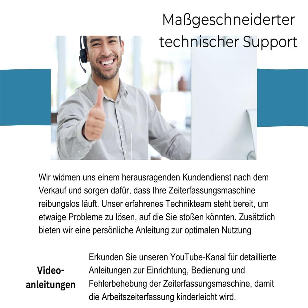 Zeiterfassungssystem, Deutsche Sprache, Keine Monatlichen Gebühren, Automatischer Pausenabzug, Überstundenberechnung, Fingerabdruck & RFID Leser, Stempeluhr, Arbeitszeiterfassung