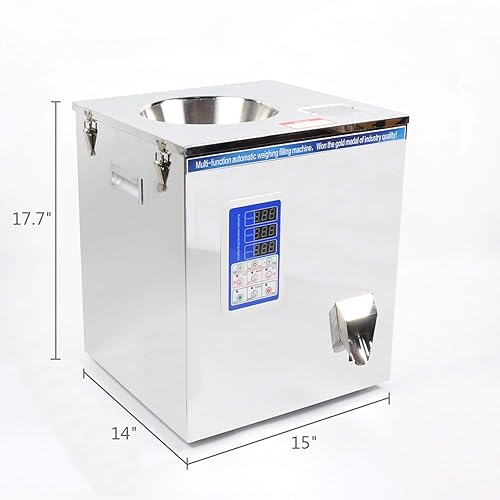 Miniatura 3 de Rhegene tienda 2-50 G Máquina de llenado de pesaje de dispositivo de subpaquete de partículas de polvo semiautomática