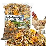 MAQIHAN 15oz Chicken Nesting Herbs - Dried Herbs for Laying Hens to Support Egg Production,Feather Quality,Daily Wellness,Natural Chicken Treats & Poultry Feed Botanical Mix for Coop