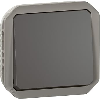 Plexo New Insert Toggle Switch 10AX Plug-In Terminals SL IP55 IK08 Anthracite