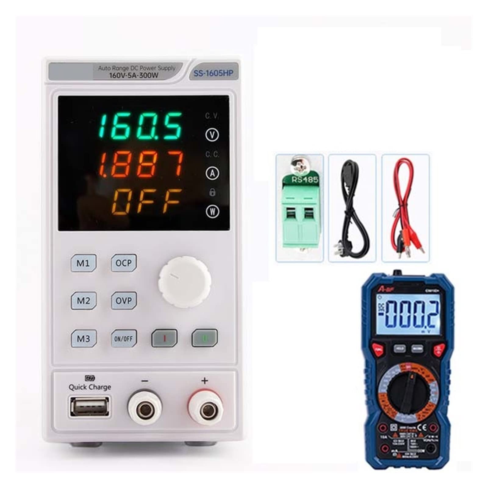Fuente de alimentación de escritorio Fuente de alimentación CC de laboratorio Variable ajustable 40V/20A/300W regulador de voltaje estabilizador fuente de alimentación de banco de laboratorio de conmu