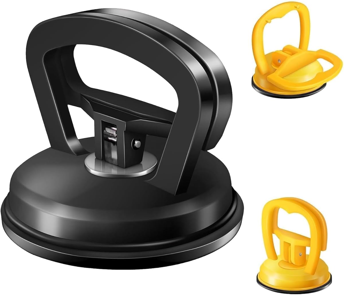 DEZEU Car Dent Puller, 3-Pack Car Handheld Puller,Upgraded Model Car Dent Puller Kit,Strong Car Dent Remover.Repair kit for car Bodies, Glass,Ceiling and Moving Objects(Black+Yellow). : Automotive