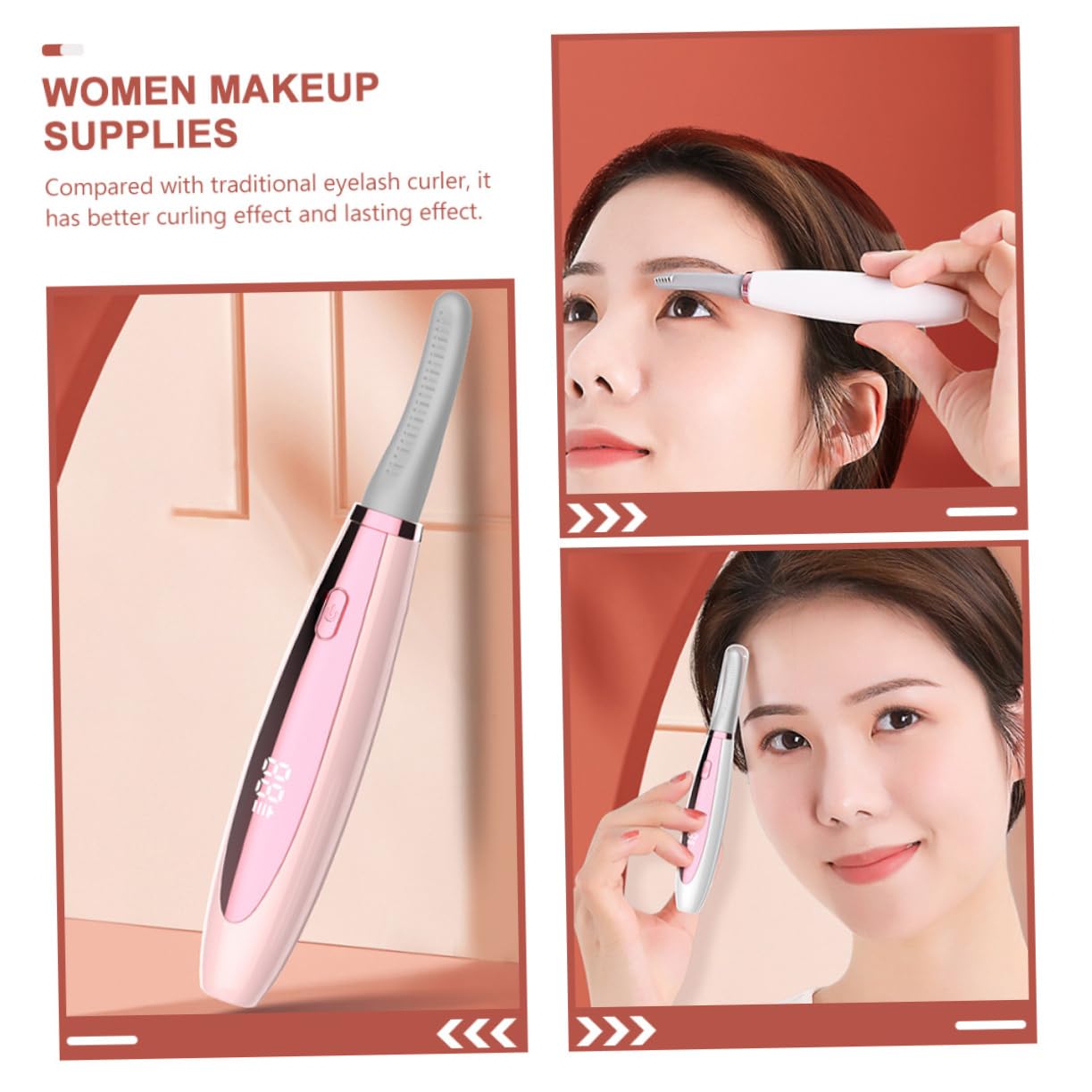 MAGICLULU 2 Stücke Praktische Wimpern Curling Gerät Elektrische Wimpern Curler Maschine Make-up-tool Kompakte Design Langlebigkeit