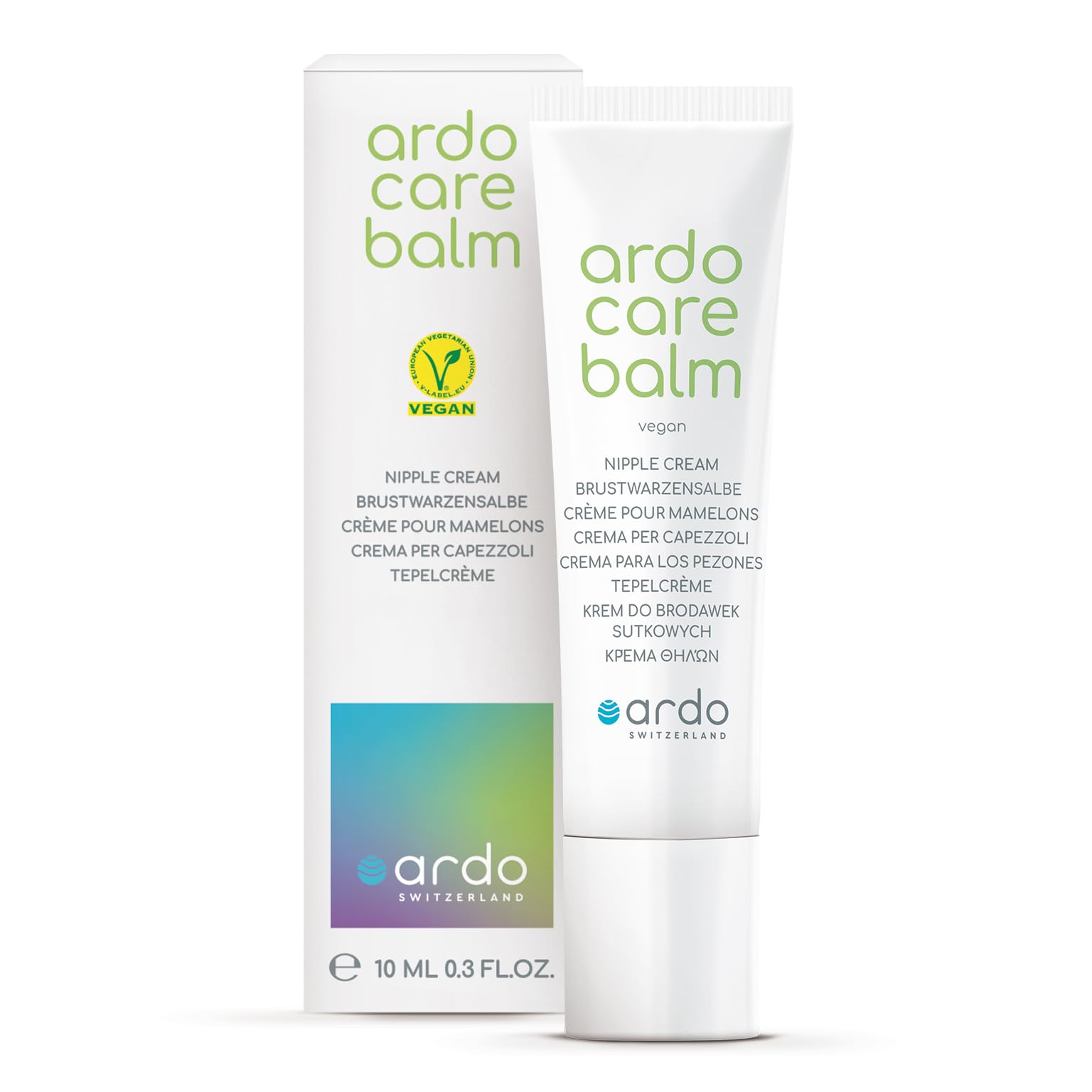 Ardo Care Balm vegane Brustwarzensalbe 10 ml - aus rein natürlichen Rohstoffen gemäß naturkosmetischen Standards - beruhigt, pflegt & schützt beanspruchte Brustwarzen