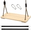Wooden Swing | Swing Sets for Backyard for Boys - Sensory Game Seat Chairs Equipment for Children Patio Porch Playground Nursery Garden