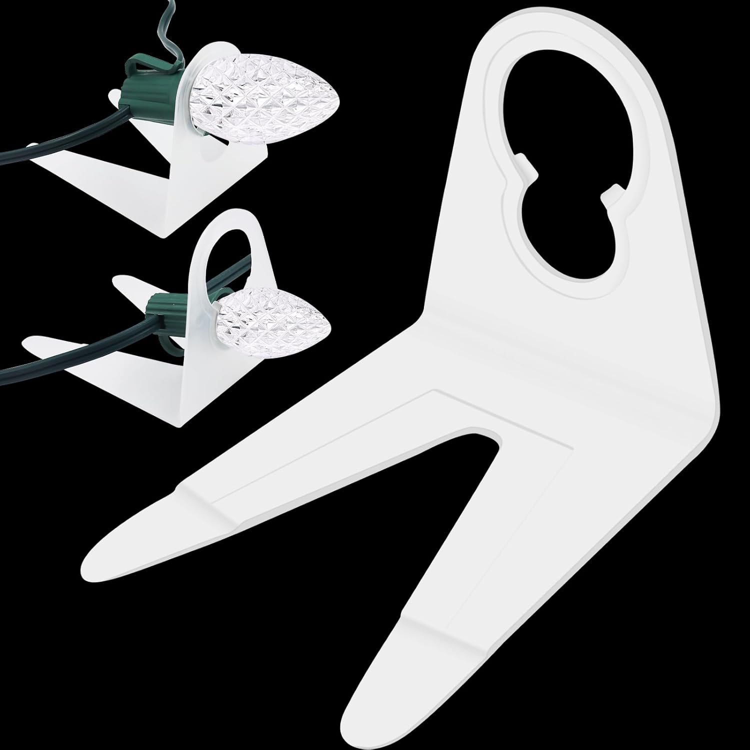 CXLHO Christmas Light Clips 100Pack, SittoStand Gutter