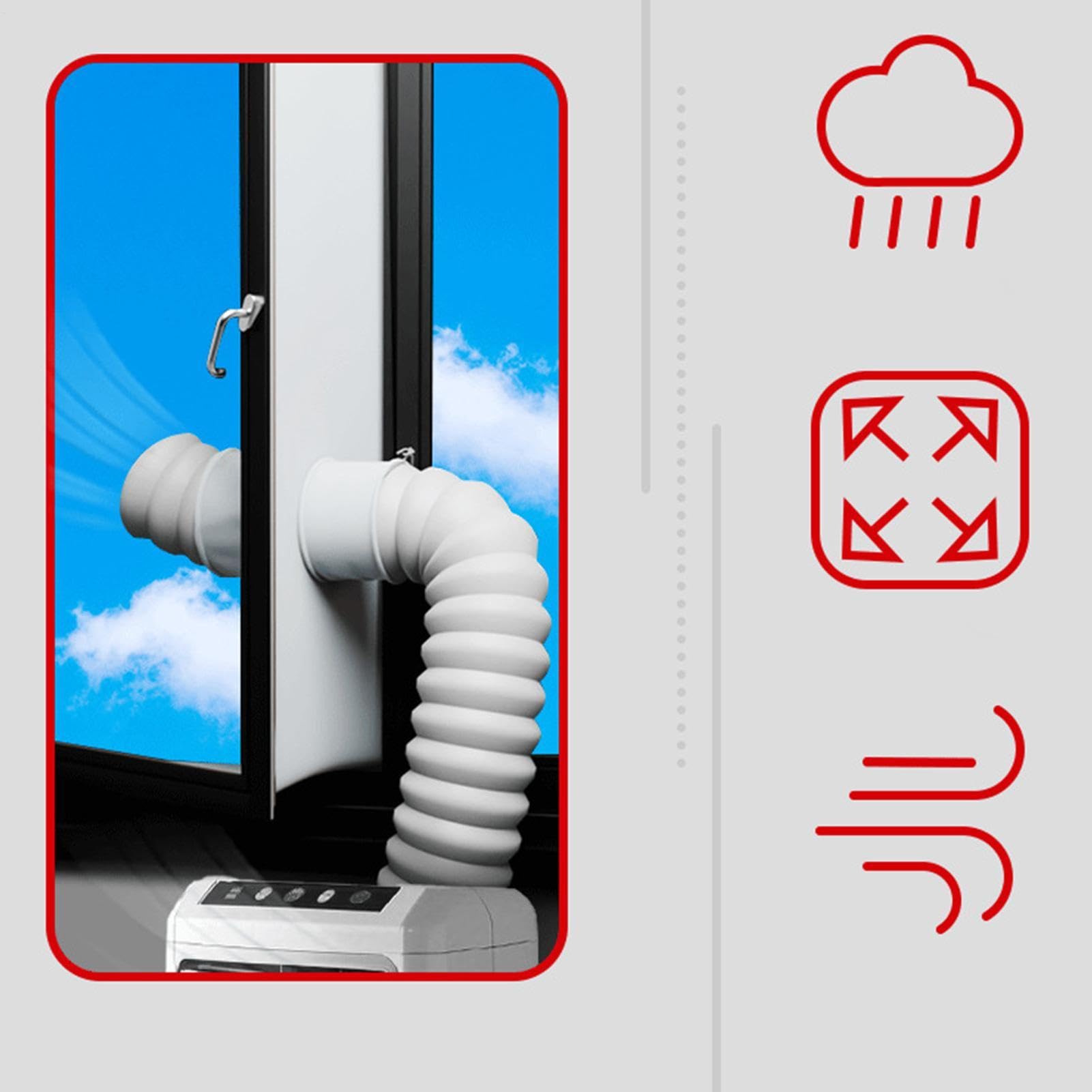 Guarnizione per finestra AC | Kit di guarnizione per finestra portatile AC | 400 cm/158 pollici per finestra di condizionatore d'aria mobile | Per installatori, appassionati di miglioramento della