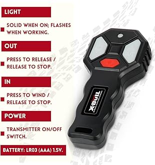 X-BULL Winch 10000 lb. Load Capacity Electric Winch Kit 12V Synthetic Rope,Waterproof Electric Winch with Hawse Fairlead, with Wireless Handheld Remote and Corded Control Recovery