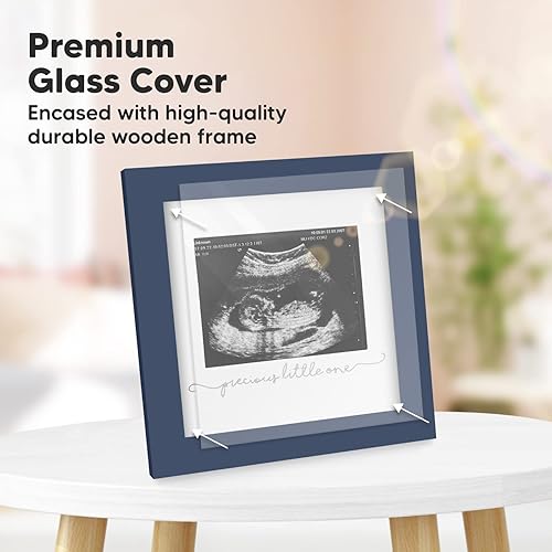 Miniatura 3 de KeaBabies Portarretratos de ecografía para bebé, modernos marcos de fotos de ultrasonido para mamá, regalos de primer embarazo para futura mamá y